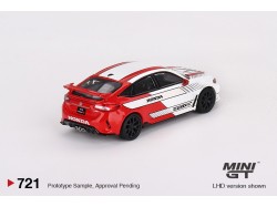 HONDA CIVIC TYPE R WHITE n.2 PACE CAR 2023 - 1:64 - Mini GT
