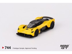 ASTON MARTIN VALKYRIE  YELLOW 2023 - 1:64 - Mini GT