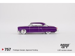 LINCOLN CAPRI HOT ROD  1954 - fialová metaliza -1:64 - Mini GT