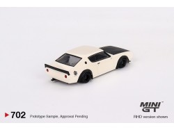 NISSAN SKYLINE KENMERI LIBERTY WALK WHITE 1973 - 1:64 - Mini GT