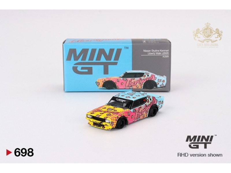 NISSAN SKYLINE KENMERI LIBERTY WALK LBWK KUMA 1973 - 1:64 - Mini GT