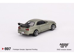 NISSAN SKYLINE GT-R (R34) TOMMYKAIRA R-Z 1999 - stříbrnozlatá met. 1:64 - Mini GT