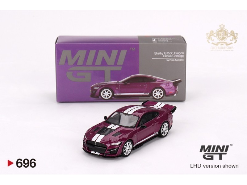 FORD  SHELBY GT500 DRAGON SNAKE CONCEPT - fuschia met.1:64 - Mini GT